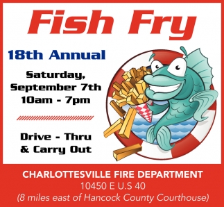 Fish Fry, Charlottesville Fire Department