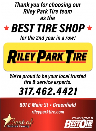 Best Tire Shop, Riley Park Tire , Greenfield, IN